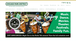 Desktop Screenshot of chicagoparkdistrict.com